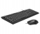 Promate Ergonomic Full-Sized Silent Keys Wired Keyboard with 1200Dpi Optical Sensor USB Mouse Combo- Black 1 in OMAN