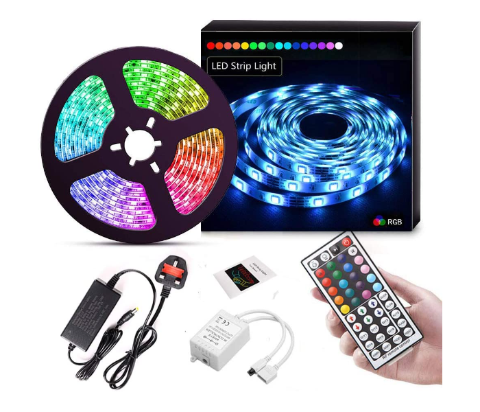 TY103 LED Strip Light 16.4ft 5 Meter SMD 5050 Bluetooth Controller Sync to Music RGB Light 1 in OMAN