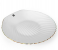 Royalford RF8844 9-inch Opal Ware Shell Golden Rim Soup Plate - White 1 in OMAN
