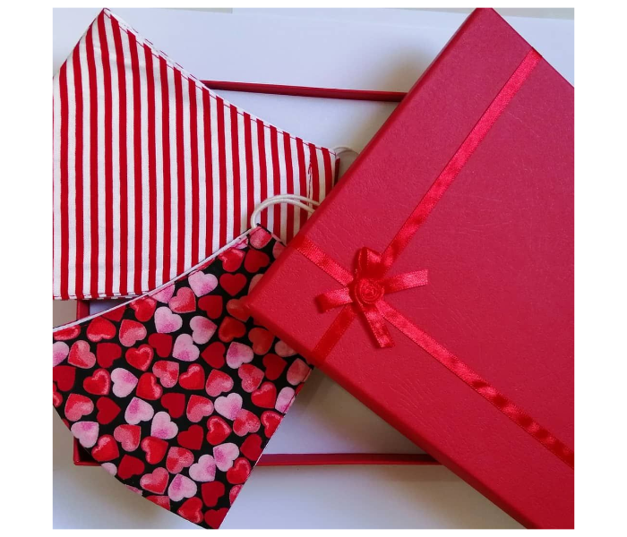 Set Of 2 Valentine Face Mask 1 in UAE