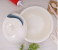 RoyalFord RF8034 10-inch Melamine Super Rays Bowl with Lid - Ivory & Blue 2 in UAE