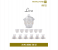 Royalford RF8733 20 Pieces Liva Royal Tea Set - Clear 2 in UAE