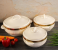 Royalford RF1643 3Pcs Classic Casserole Set - Beige 1 in UAE