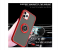 Silicone Soft Edge Mobile Case with Metal Finger Ring Holder Stand for Apple iPhone 12 Mini - Red 3 in UAE