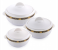 Royalford RF1643 3Pcs Classic Casserole Set - White 1 in UAE