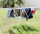 Royalford RF9458 Adjustable Metal Cloth Dryer - Blue & White 2 in UAE