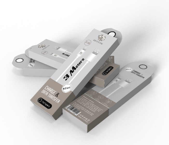 Liontari 3 Meter Type C Fast Charging Cable - White 2 in OMAN