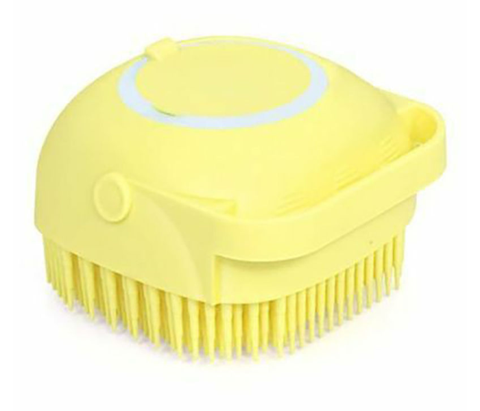Silicone Bath Massage Brush - Yellow 1 in UAE