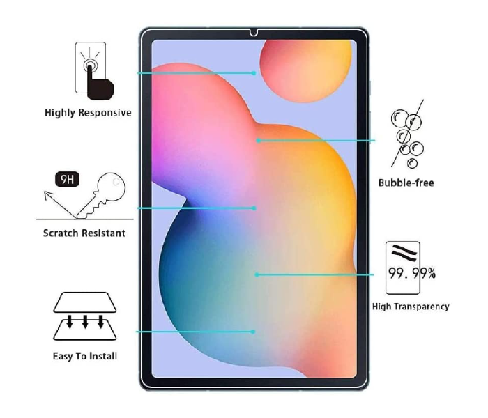 Trands TR-SPS6349 10.4 Inch Anti-Scratch Clear Glass Protection for Galaxy Tab S6 2 in UAE