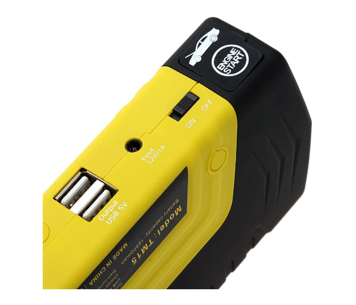 Universal Portable Car Jump Starter Power Supply US AU EU UK Model Air Compressor Toolbox 4 in UAE