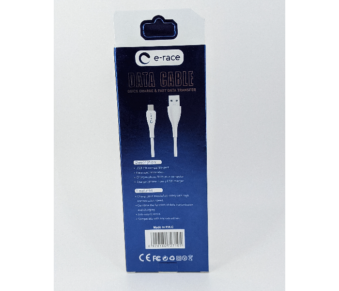 E-Race 3 Meter Lightning Cable - White 2 in OMAN