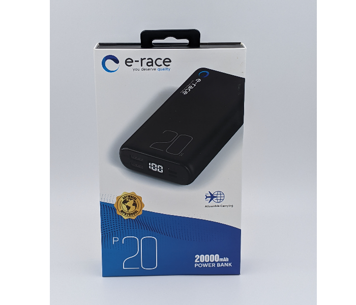 E-Race P20 20000mAh Power Bank - Black 3 in OMAN