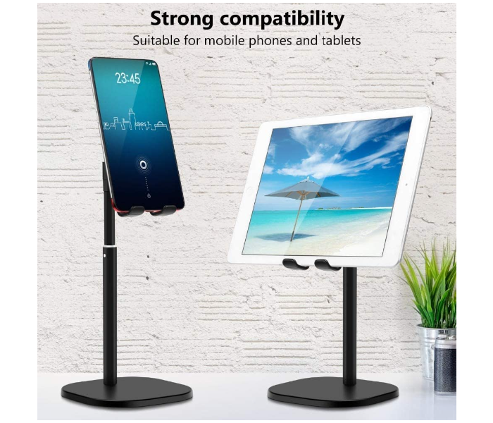 Trands TR-ST714 Multi-Angle Adjustable Phone and Tablet Stand - Black 3 in UAE