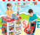 New Big Size Kitchen Set 82cm Plastic Pretend Supermarket Play Toy 1 in UAE