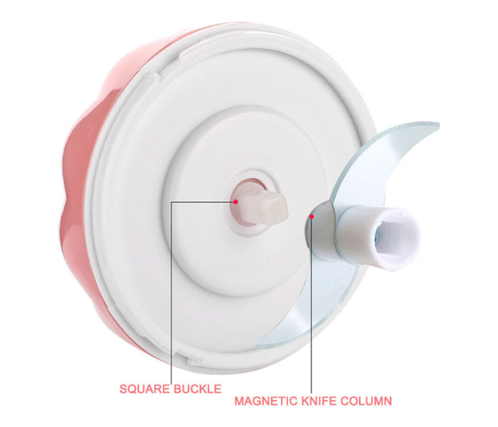 Manual Garlic Chopper - Pink 5 in UAE
