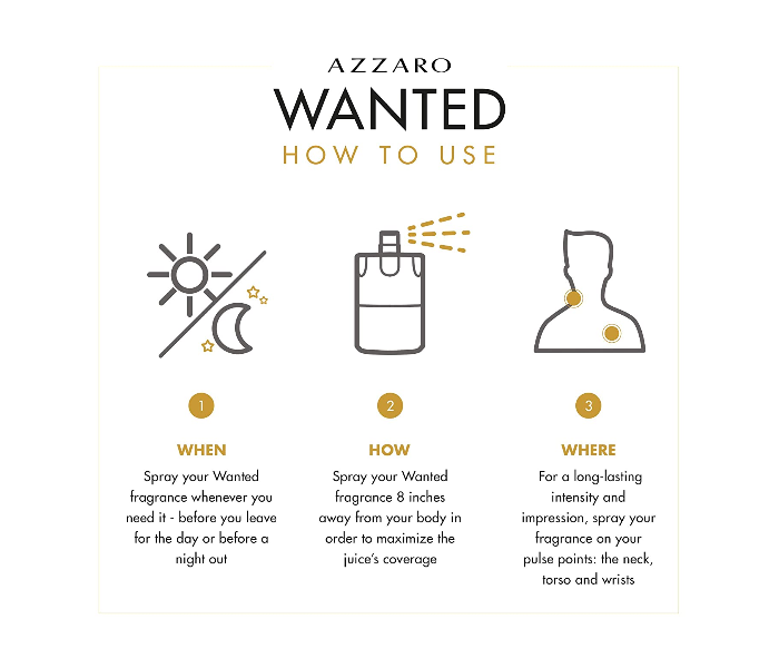 Azzaro 150ml Wanted Eau De Toilette 3 in UAE