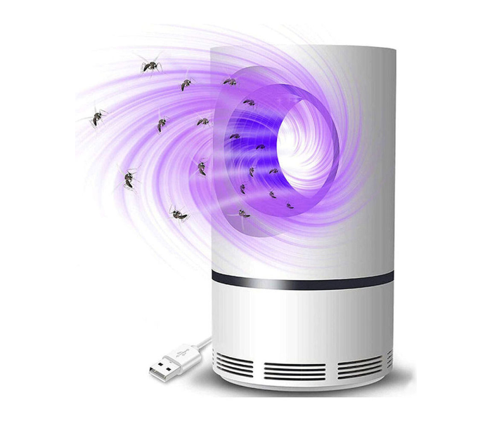USB Powered Electric Photocatalytic LED Anti Mosquito Killer Light - White 6 in UAE