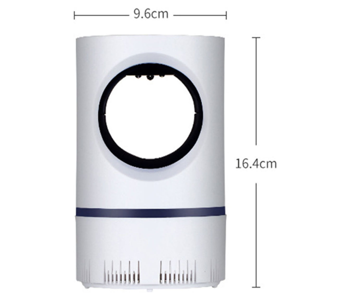 USB Powered Electric Photocatalytic LED Mosquito Killer Light - White 3 in UAE