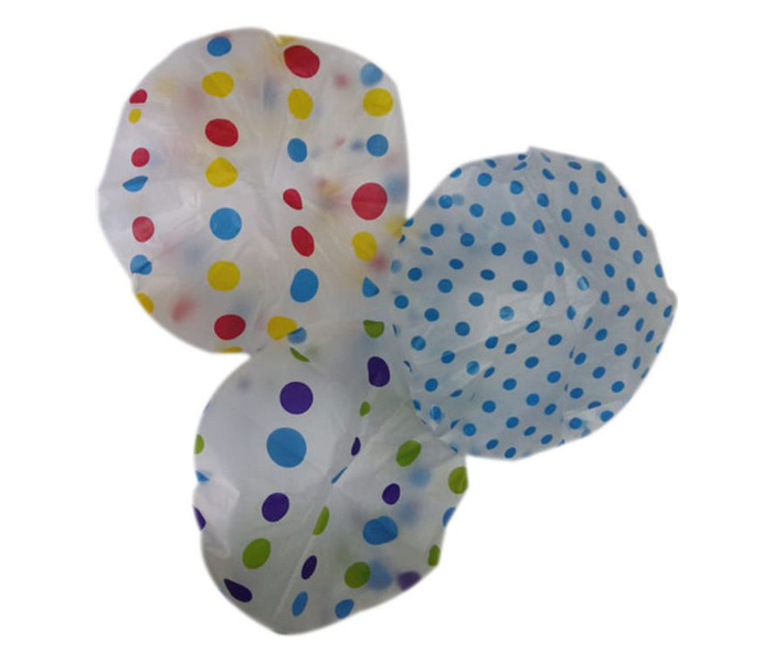 Unique Design Printed Pack of 3 Multicolour Shower Cap 1 in UAE