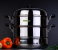 Royalford RF5014 30cm Multipurpose Double Layer Steamer Pot - Silver & Black 2 in UAE