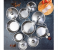 Royalford RF9350 Stainless Steel Cookware Set - 12 Pieces, Silver 3 in OMAN