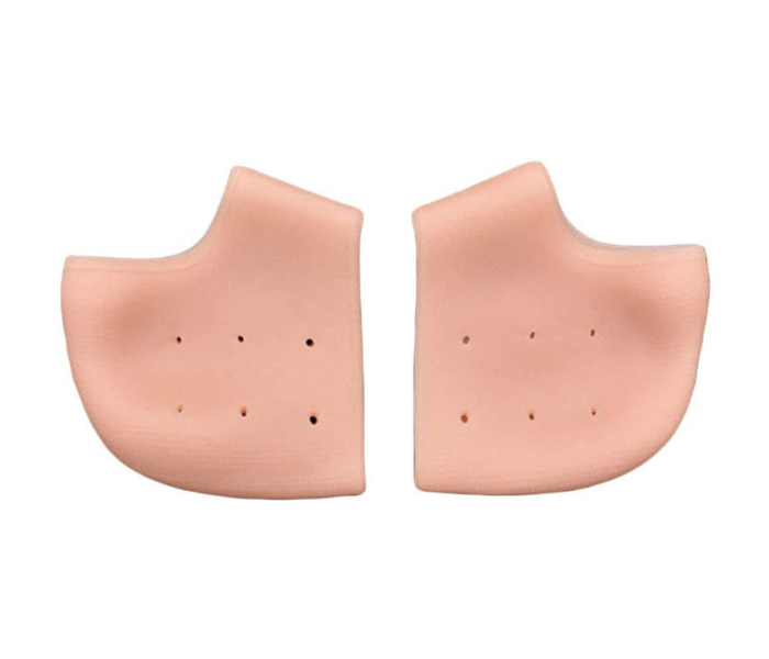 Pair Of Protective Silicone Shoe Heel Cases - Beige 1 in UAE