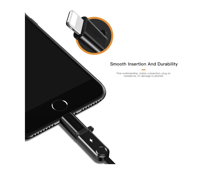 Trands TR-CA373 Micro USB to Lightning Adapter with Keychain - Black 3 in UAE