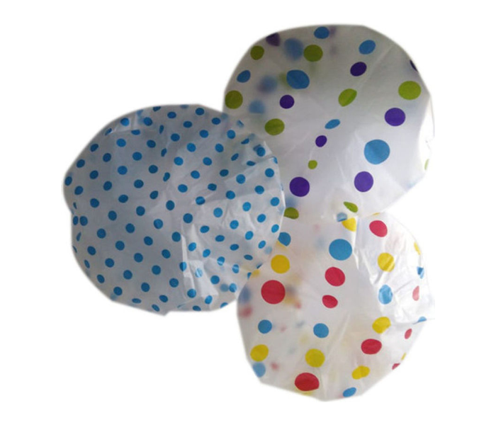 Unique Design Printed Pack of 3 Multicolour Shower Cap 2 in UAE