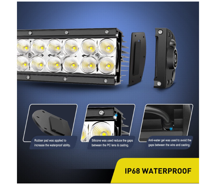 GZ LED BAR 180W Spot Flood Combo Driving Lamp Off Road Lights Work Light Boat Jeep Headlight Lamp 3 in UAE