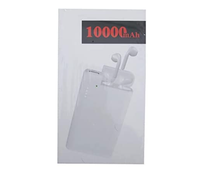 Morepro PB-1103 10000mAh High-Speed Charging Technology Power Bank with Charging Case for Airpods - White 2 in UAE