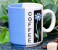 Royalford RF1752-M10 9 Oz Ceramic Mug - Blue & White 1 in UAE