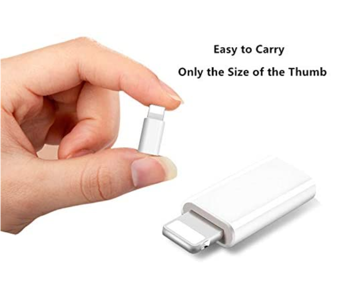 Iends IE-AD228 Lightning to USB Type-C 3A Fast Charging Power Delivery Adapter - White 3 in UAE