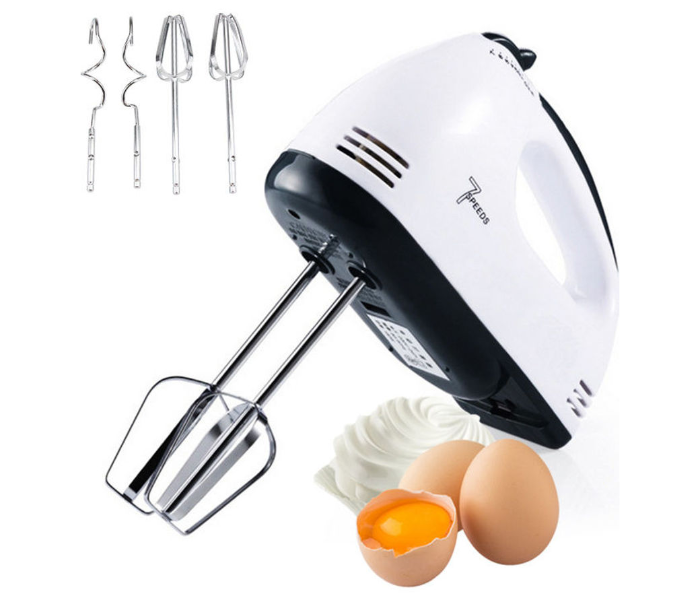 Electric Automatic Egg Beater and Milk Foam Maker - White and Black 2 in UAE