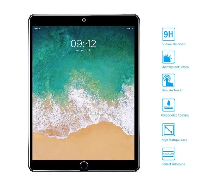 Trands TR-SP8399 10.5 Inch Anti-Scratch Clear Glass Protection for iPad Pro 2 in UAE