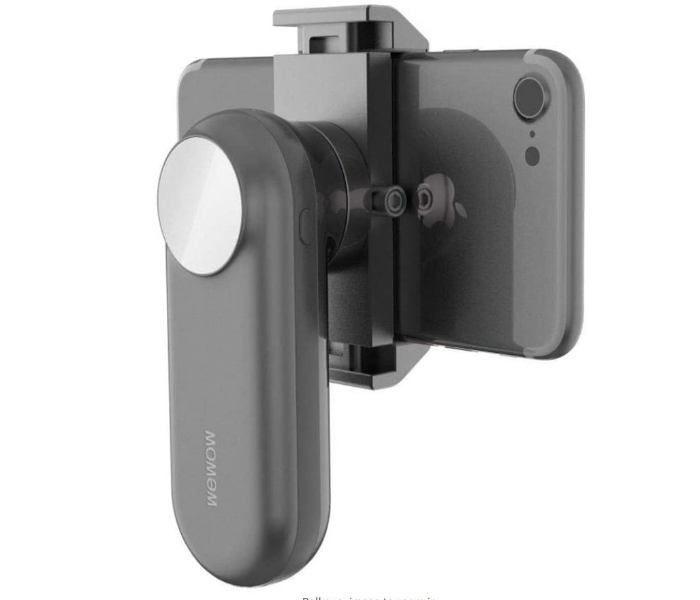 Wewow Fancy Smartphone Gimbal Digital Stabilizer with Power Bank Light and Mirror - Grey 1 in UAE