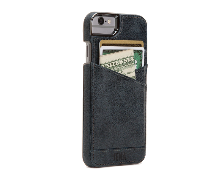 Sena Lugano Ultra thin Case with Wallet for iPhone 6 - Denim Blue 1 in UAE