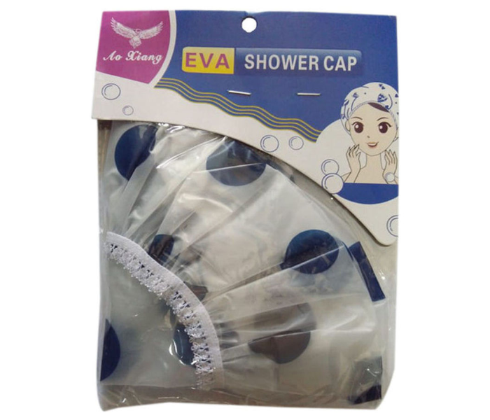 Antique Design Printed Shower Cap - Blue 1 in UAE