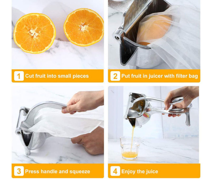 Manual Lemon Juicer - Silver 5 in UAE