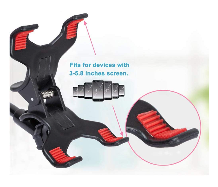 Iends IE-SH961 Universal Cell Mobile Phone Clip Holder - Black 2 in UAE