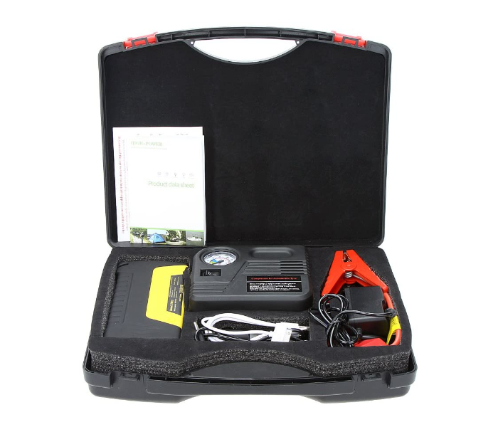 Universal Portable Car Jump Starter Power Supply US AU EU UK Model Air Compressor Toolbox 6 in UAE
