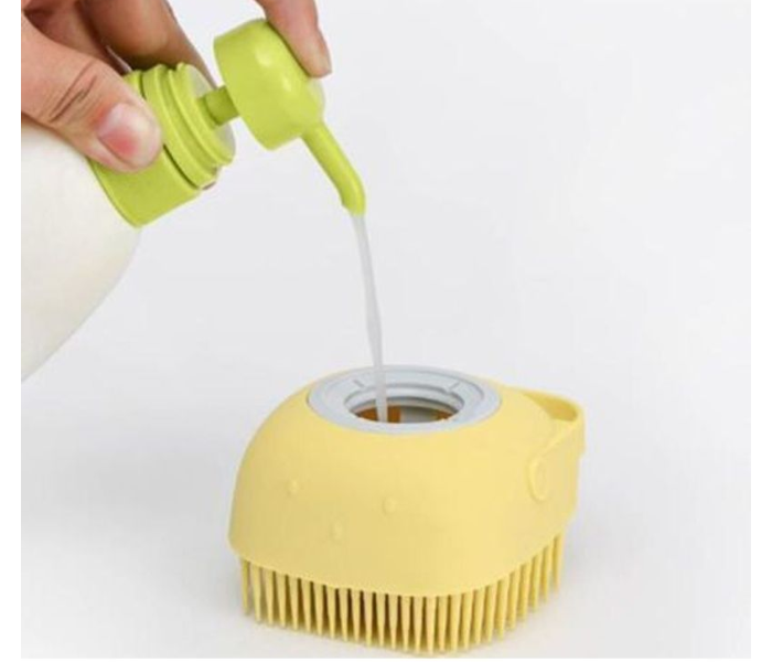 Silicone Bath Massage Brush - Yellow 3 in UAE