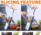 Aromate Kitchen Hand Manual Vegetable Cutting Sicing Peeler Grater Slicer 1 in UAE