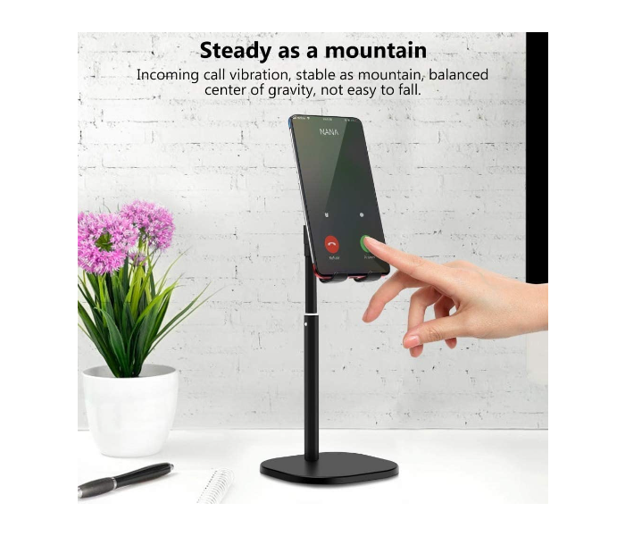 Trands TR-ST714 Multi-Angle Adjustable Phone and Tablet Stand - Black 2 in UAE