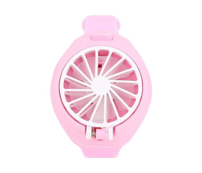 Mini Kids Handheld Creative Air Conditioning Fan Watch - Pink 1 in UAE