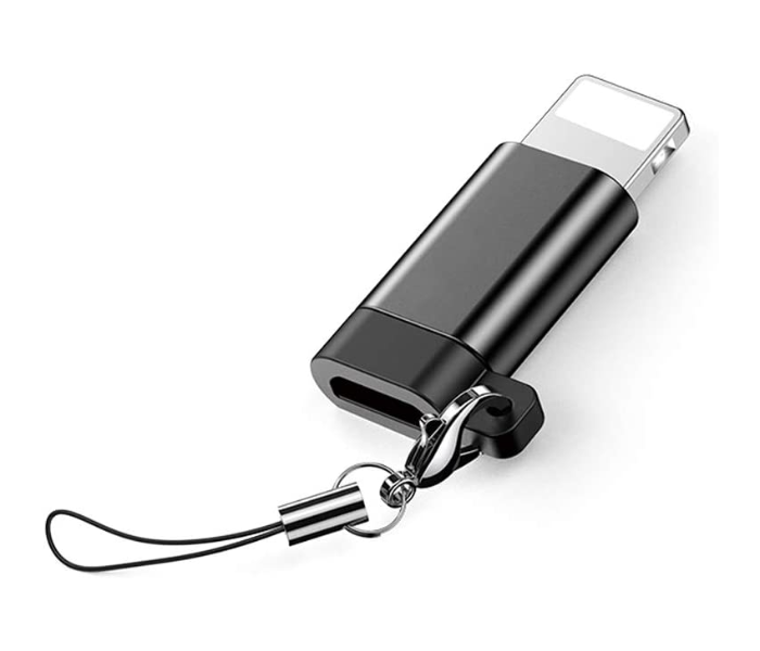 Trands TR-CA373 Micro USB to Lightning Adapter with Keychain - Black 1 in UAE