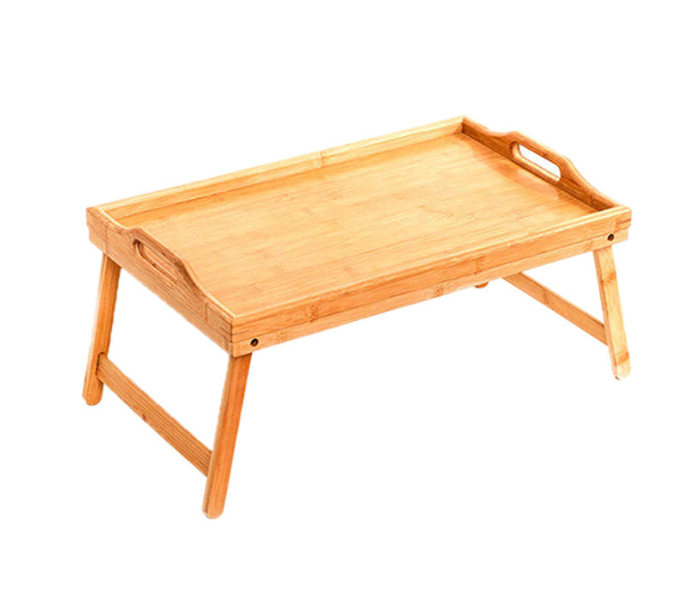 Folding Wooden Table Tray - Brown 1 in UAE