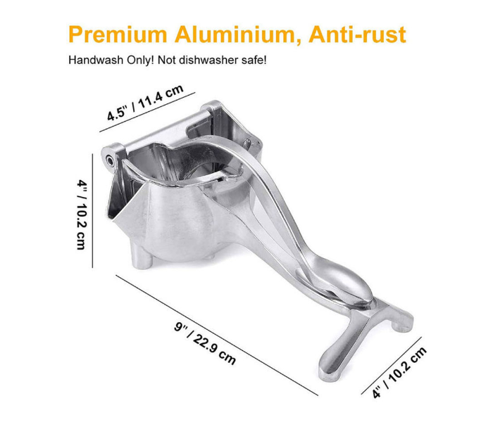 Manual Lemon Juicer - Silver 6 in UAE