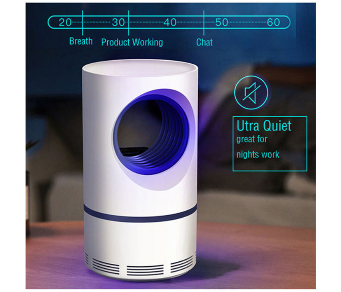 Electric Indoor Mosquito Trap USB Power Insect Killer with UV Light LED Lamp - White 5 in UAE