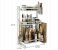 Three Tier Metal Countertop Kitchen Spice Rack with 3 Hooks - White 4 in UAE
