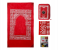 Noor NRPM9975R Musalla Portable Pocket Prayer Mat with Compass Qibla Finder for Islamic Prayer- Red 3 in UAE